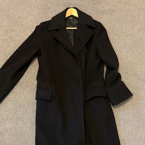 Hugo Boss Classic Black Wool Coat (Vintage)